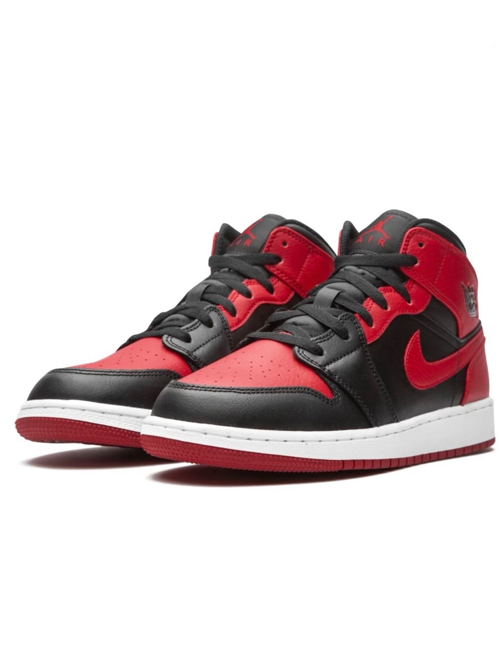 Nike Kids Red and Black High-Top Sneakers
